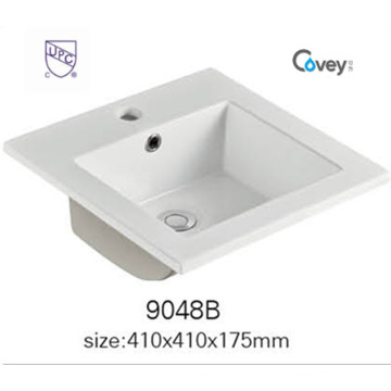 Fregadero / lavabo de cerámica del borde fino de los sanitarios de China con el Cupc (A-9048B)